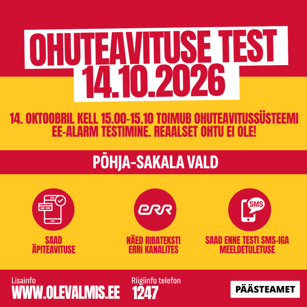 14.10 ohuteavitus Põhja-Sakala