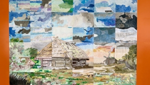 Õpilaste ühistööna valminud kunstiteos.